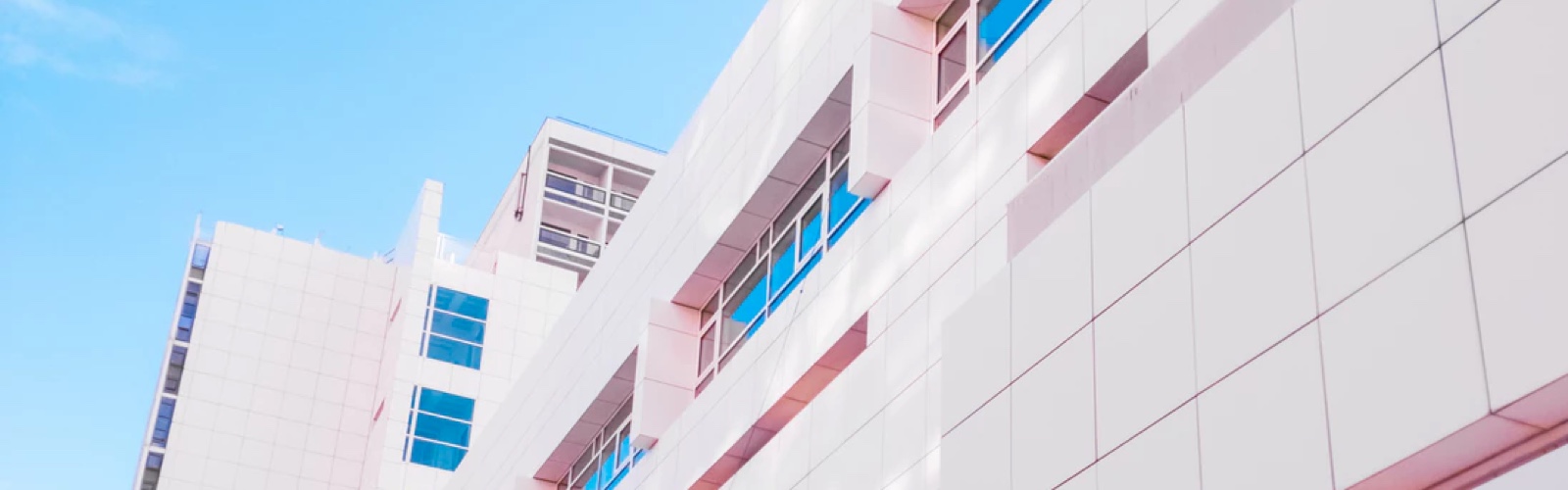 facade of a building and blue sky